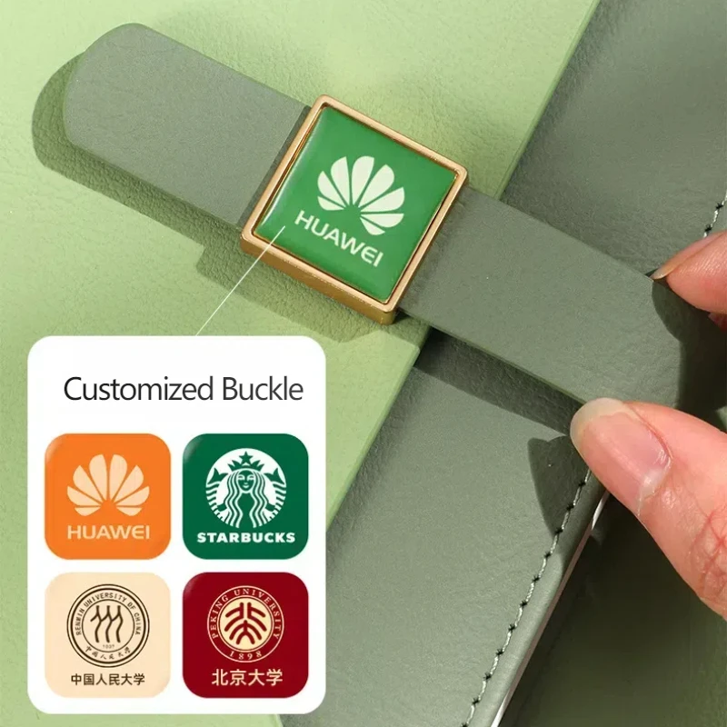 Factory Stationaries Custom Notebook Carnet A5 Lined Journal Stitching Note book For Anniversary Advertising With Pocket