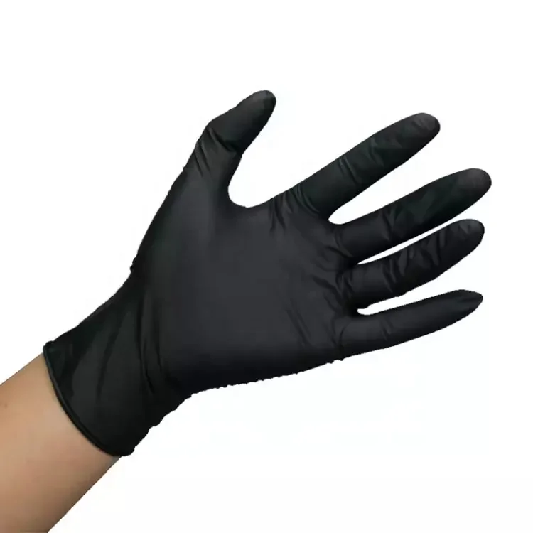 OEM Tattoo/Work Glove Nitrile Glove Disposable Black Gloves