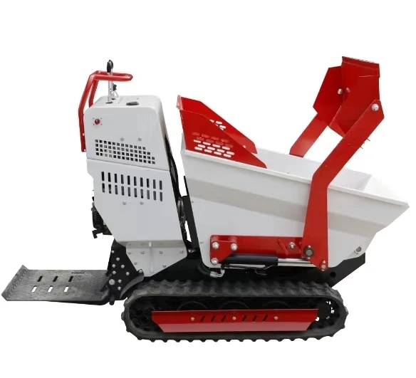 Construction Machinery 0.5ton Self Loading Hydraulic All Terrain Drive Vehicle Gasoline Crawler Loader Concrete Mini Dumper