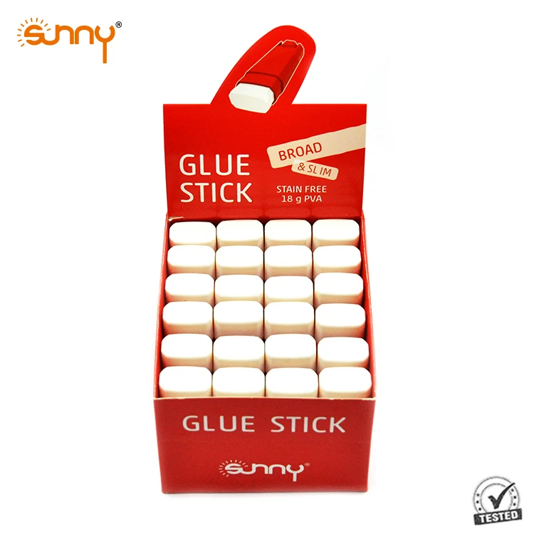 Hot selling Transparent Hot Melt glue stick with 18g, non-toxic,square shape