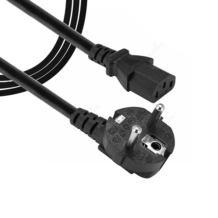 Дешевый штекер 16A 230V ~ EU типа F с разъемом C13 шнур питания для обогревателя духовки компьютера