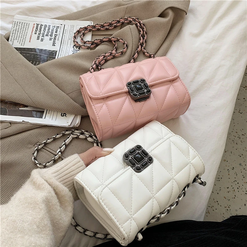 Bolsa Para Mujer Sac De Marqu Luxury Designer Coussin Small Square Flap Handbag With Chain Women Single Shoulder Crossbody Bag