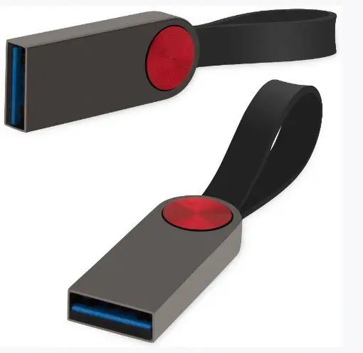 2021 the newest U Disk custom USB Pen Drive super slim 8GB 16GB 32GB 64GB Mini USB 3.0 Flash Drive with The silicone ring