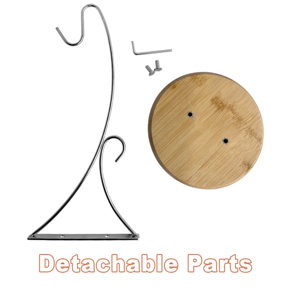 Factory New Chrome Countertop Table Rack Bamboo Holder Hook Tree Stand Banana Hanger Display Stand For Home Restaurant Hotel