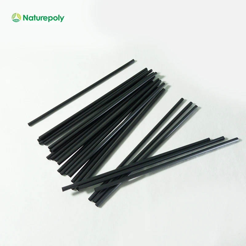 Wholesale Custom Colorful 5 6 7 8 10 12mm Disposable Eco Friendly Pla Biodegradable Straws Non Plastic Drinking Straw