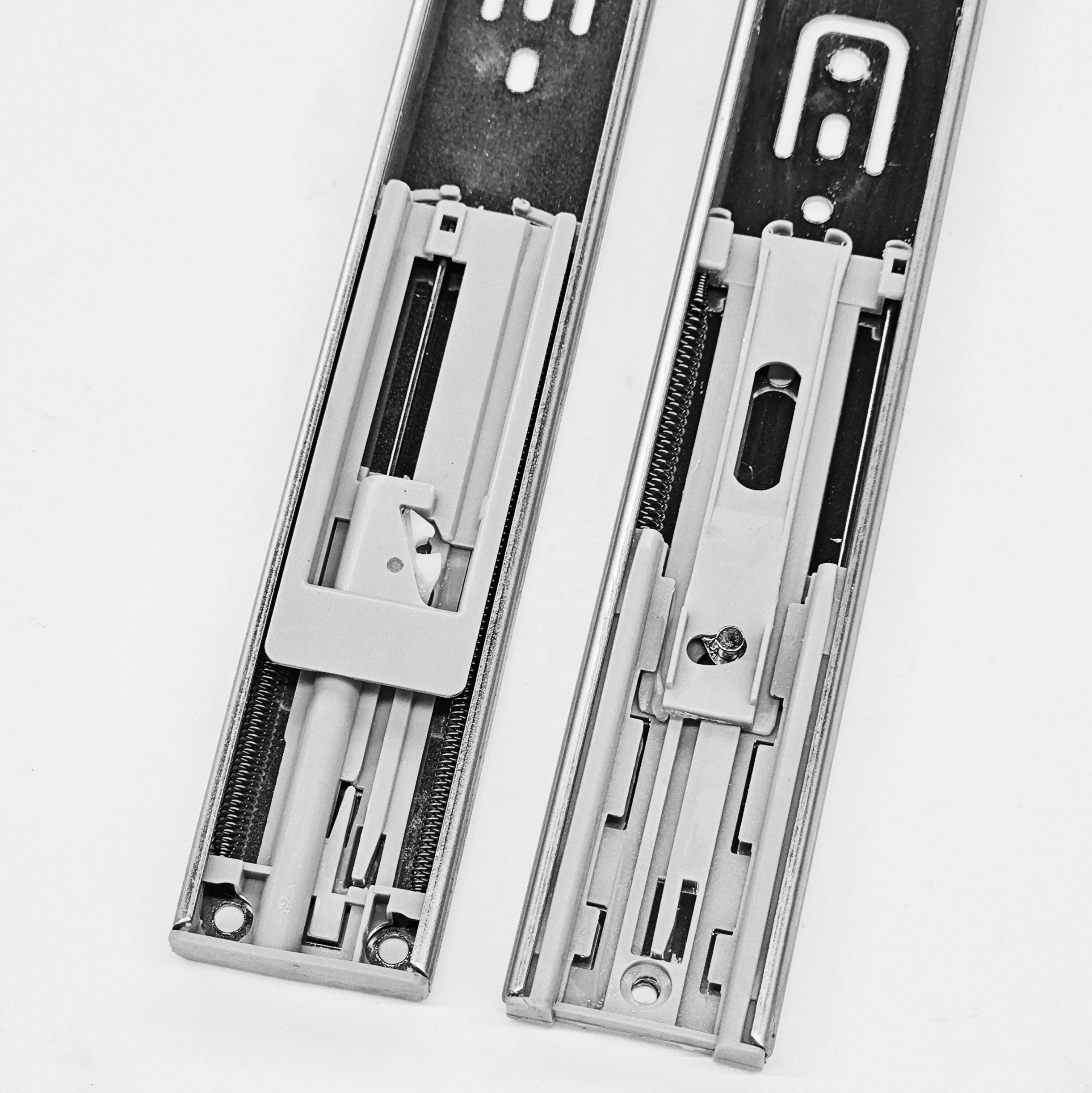45mm Width Full Extension Soft Close Drawer Slide Soft Closure Side Mount Runners Telescopic Channels Jieyang Supplier OEM