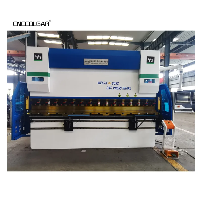 Economical 80T/3200 Sheet Plate Bending Machine CNC Hydraulic Press Brake With DA53T Controller