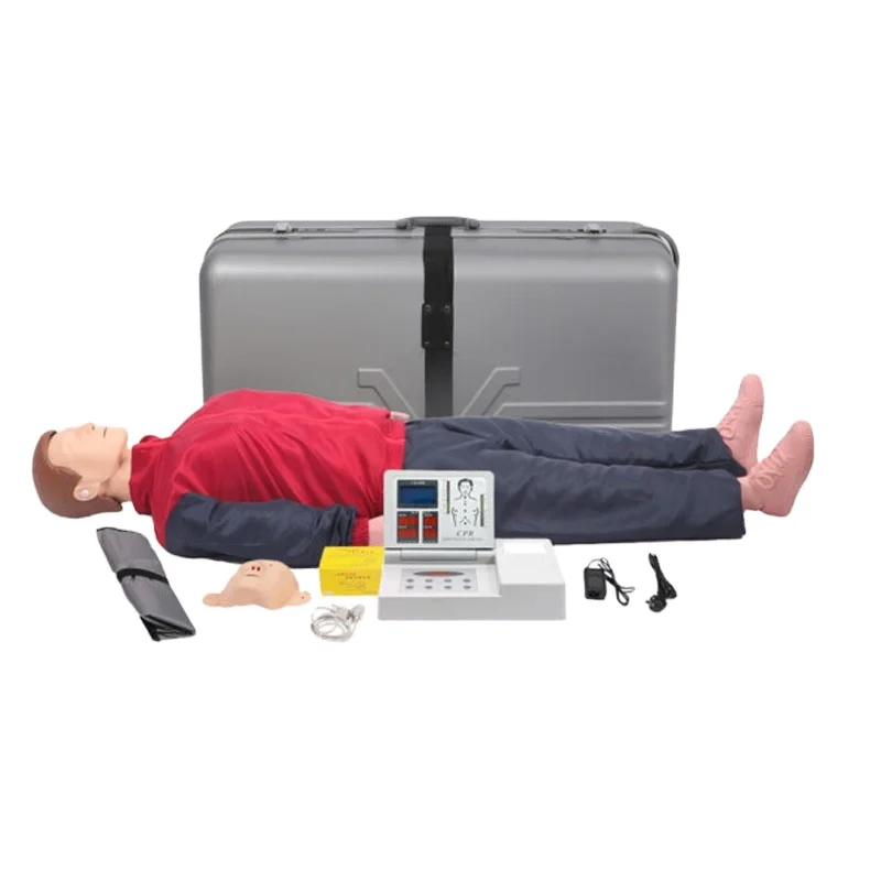 DARHMMY LCD Color Display Advanced Computer Full Body Adult CPR Manikin/Mannequin, CPR Training Model/Dummy