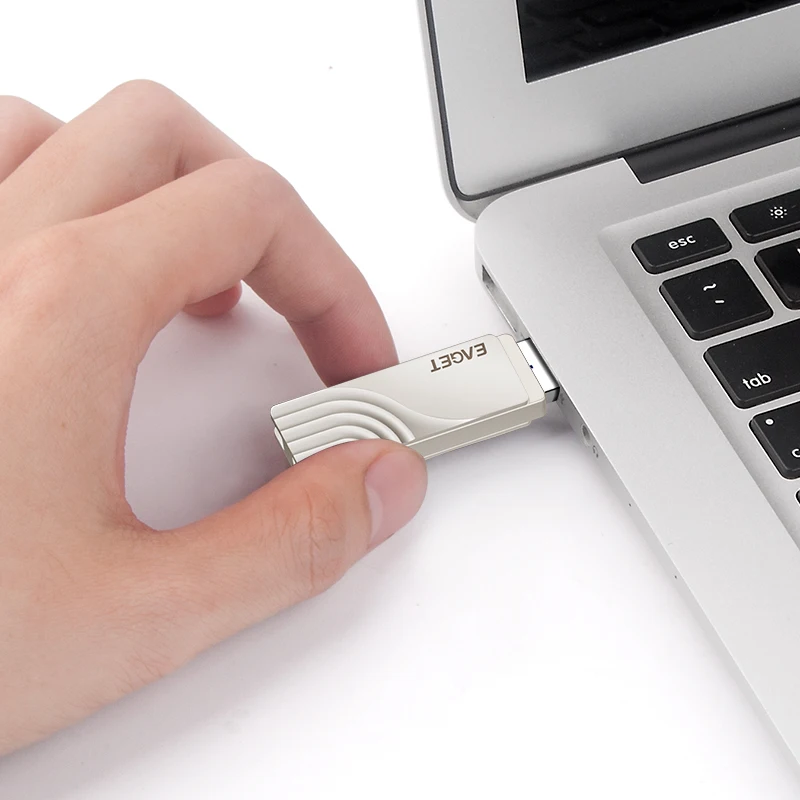 EAGET Pendrive CF30 128GB High Speed Metal Memory Disk PCBA&Type-C USB Flash Drive for PC/Phone