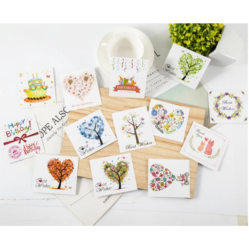 paper card  thank you card mother day greeting cards with envelopes