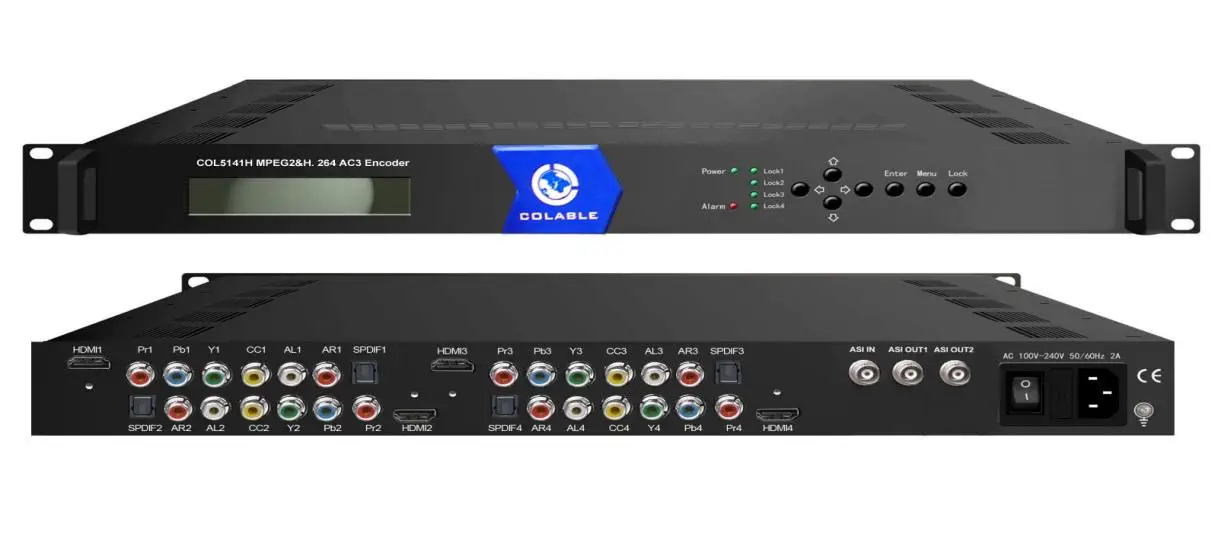 digital tv broadcast iptv 1080p Encoder 24 channels HD Cable TV Digital IP Stream ASI Audio  Video Encoder COL5181HA