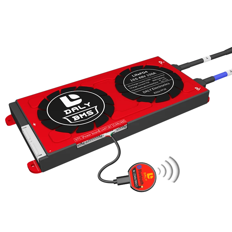 Daly smart bms для lifepo4 аккумулятора 15s 16s 30a -500a 48v solar BMS 200a с UART BT 485 CAN функция lifepo4 bms 100a
