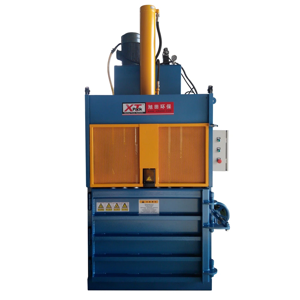 Press Baler Machine Vertical Hydraulic Cardboard Baling Press Machine Vertical Hydraulic Waste Plastic Pet Bottle Baler