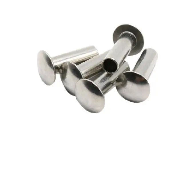 M2 M2.5 M3 Gb873 Steel Round Head Semi Tubular Hollow Rivets