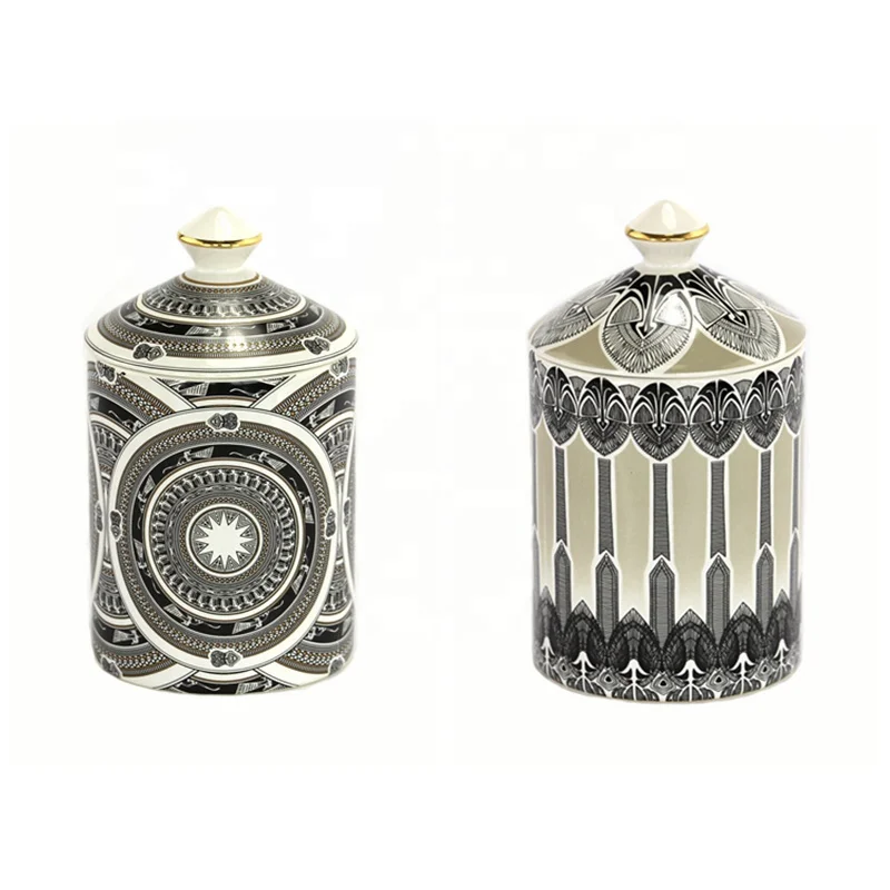 Synwish Custom Design Luxurious China Wholesale Scented Candle Luxury Jar Pillar Candle Holder