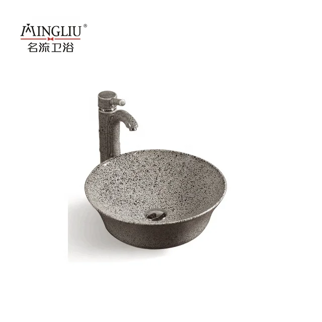 China supplier Bathroom Ceramic art basin sink Hotel washroom Marble countertop sink Bathroom washbasin