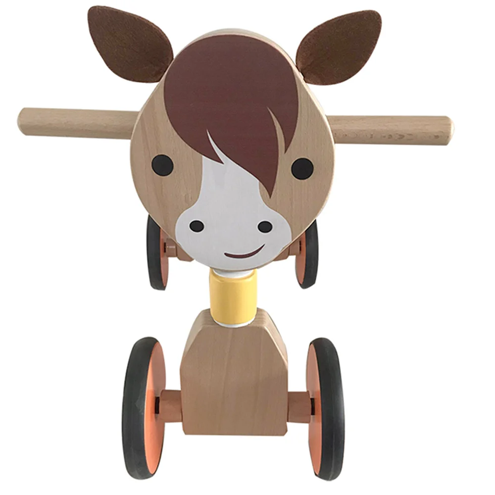 wooden baby walker ride on  car