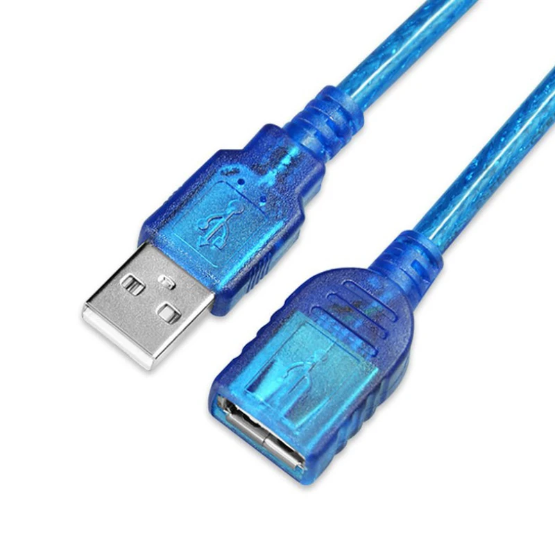 5m 16ft USB2.0 extender cable USB A to USB A female extension charging data cord cable with magnet ring dual shielded