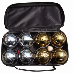 Good price sale bag of 3 petanque balls metal silver petanque bocce boule balls