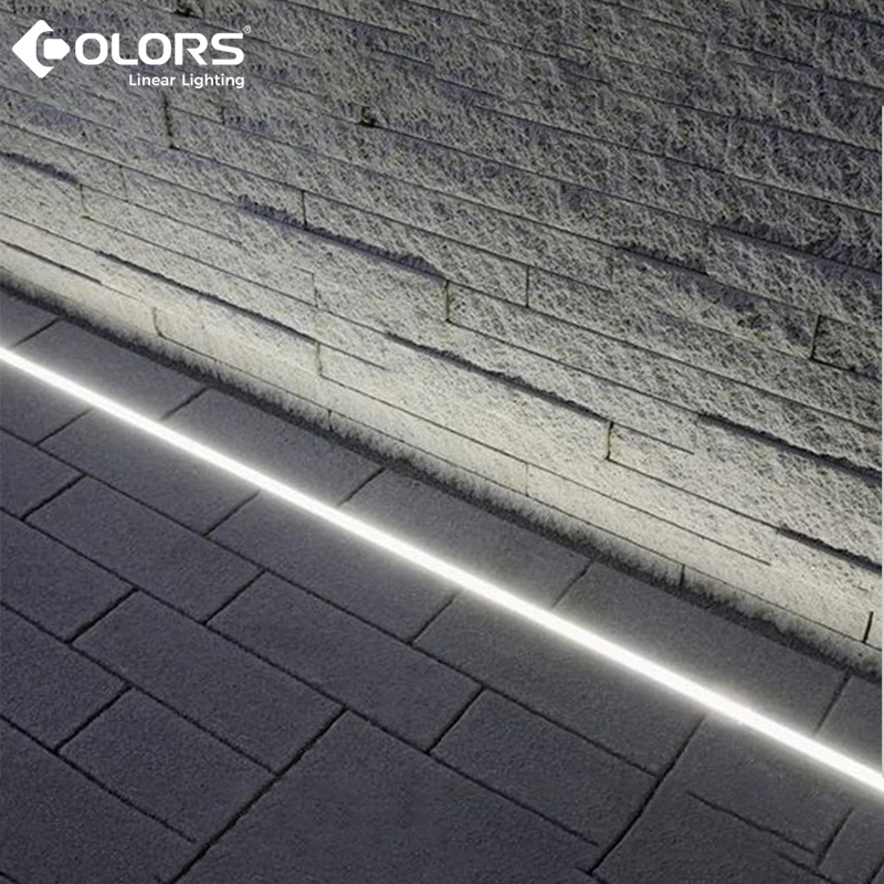 
High quality waterproof decoration indoor floor strip light source PC cover aluminum profile LED linear light 