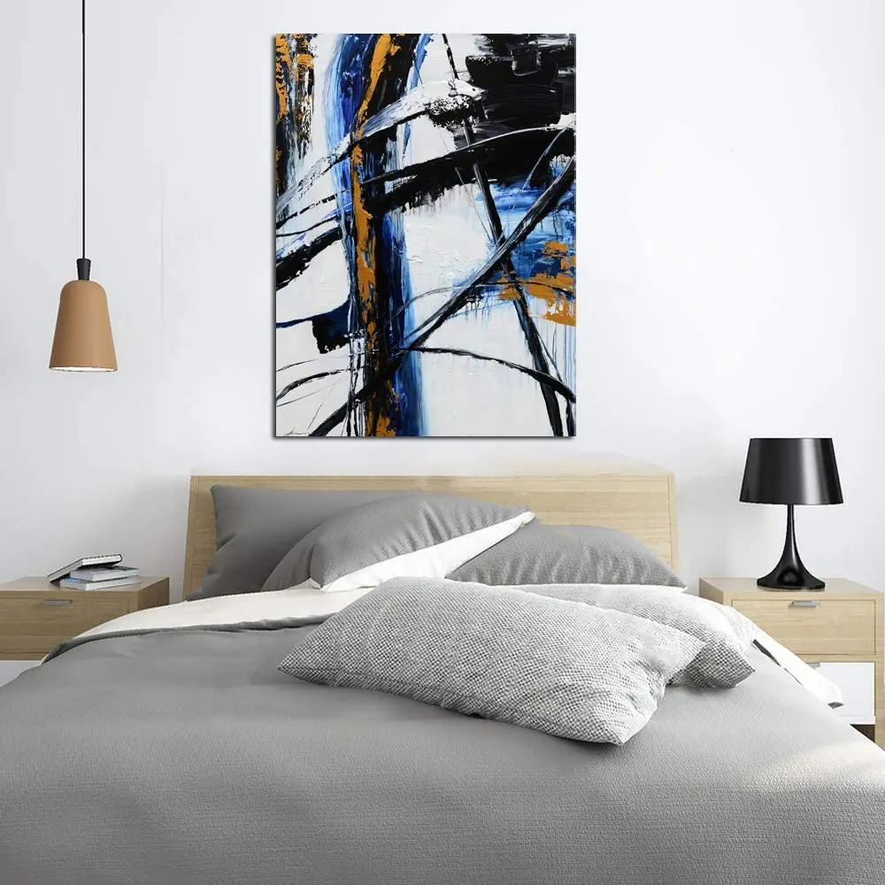 Hand-painted Modern Oil Painting Canvas Painting Living Room Bedroom Decoration Frameless Oil Painting