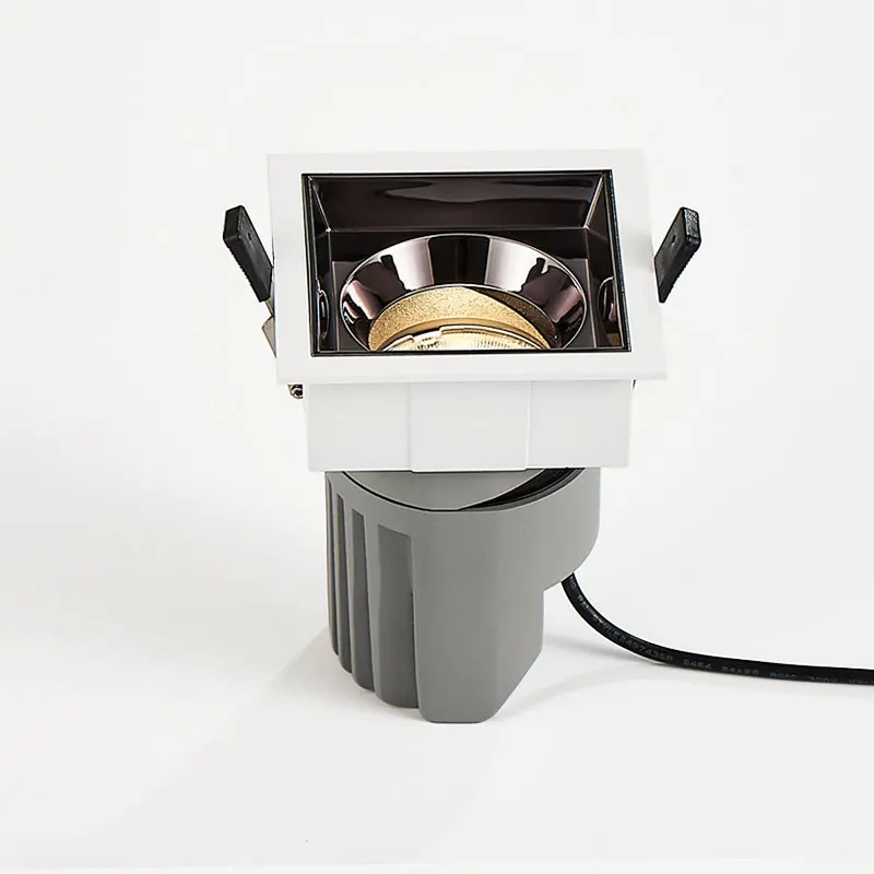 LED Ceiling Downlights 10W 15W Square LED Recessed Ceiling Light Anti-glare Spotlight Recessed Spotlight