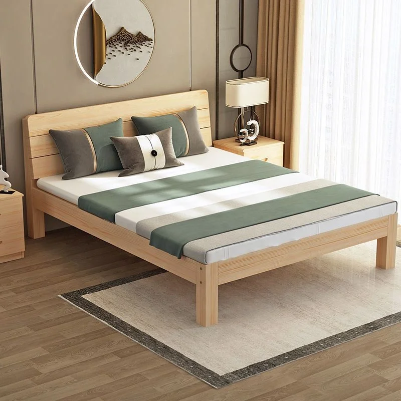 High-quality solid wood modern bed made in China