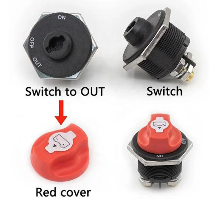 50A 5x4,5 см автомобильный аккумулятор гоночный выключатель 12 В разъединитель БАТАРЕИ ОТКЛЮЧЕНИЕ выключатель комплект для RV Мотоцикл Грузовик Лодка