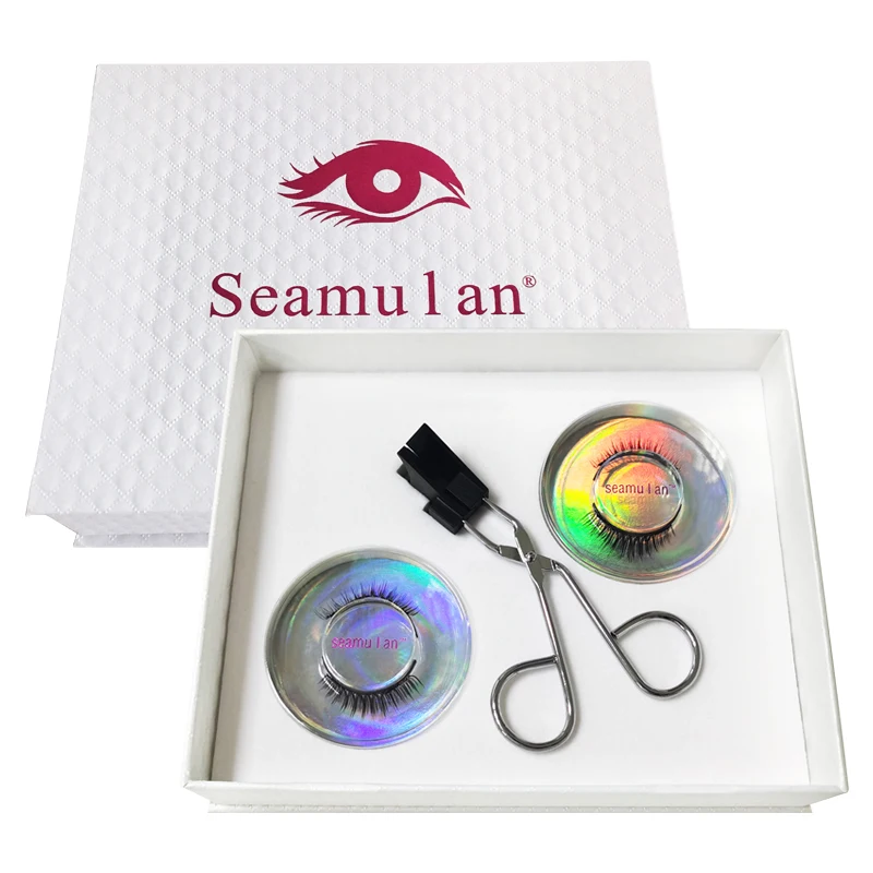 Seamulan Private Label Custom Silk Premium Soft Matte Las Extension Supplies De Cilios Individual Volume Eyelash Extension