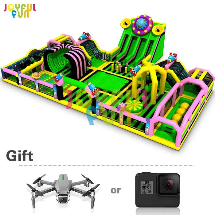 Надувной парк развлечений joyfun надувная детская площадка надувной