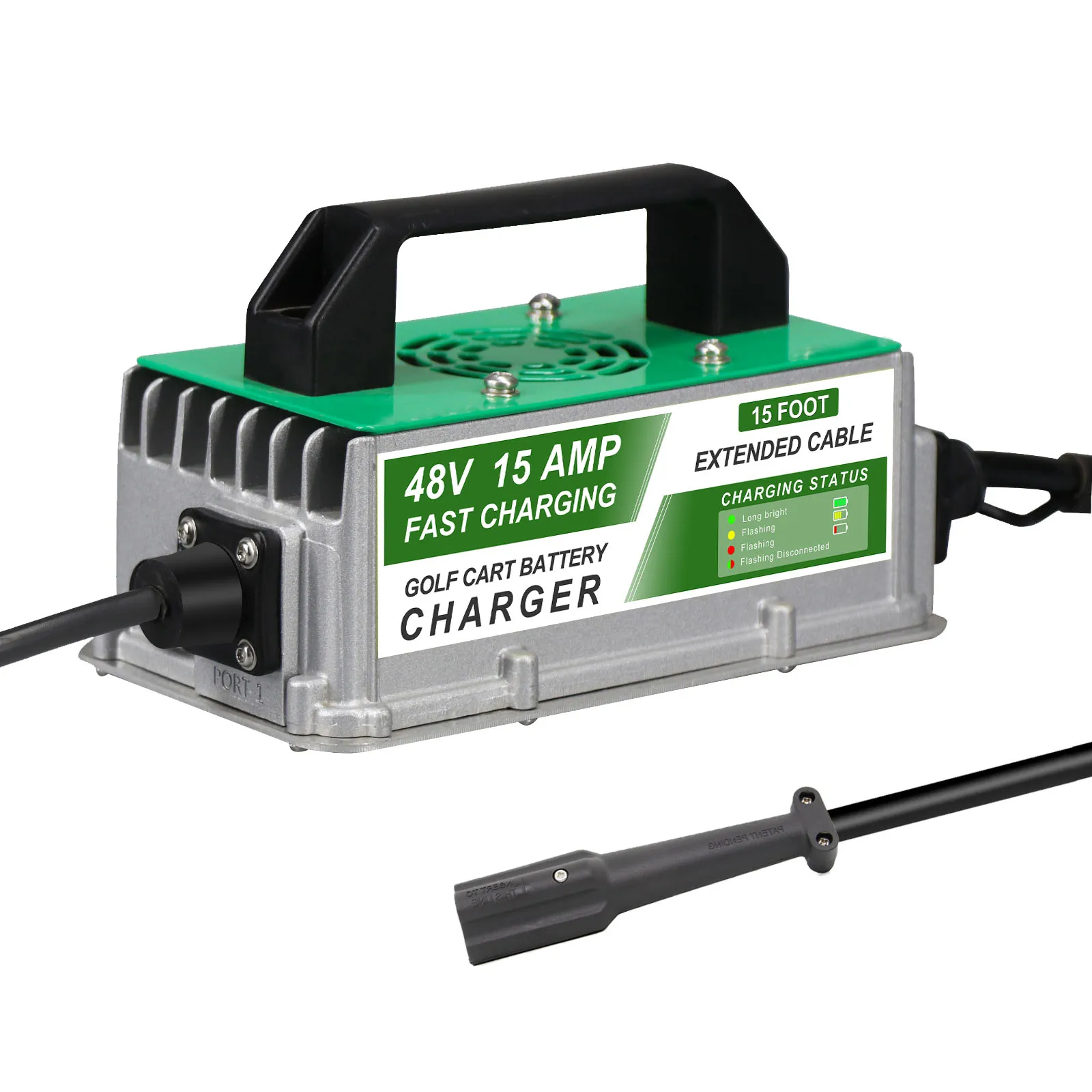 48V15A Golf Cart Battery Charger for YAMAHA  G29  Lead Acid Battery Li-ion Pack On-Board of Electric Golf Buggies Low Speed Cars