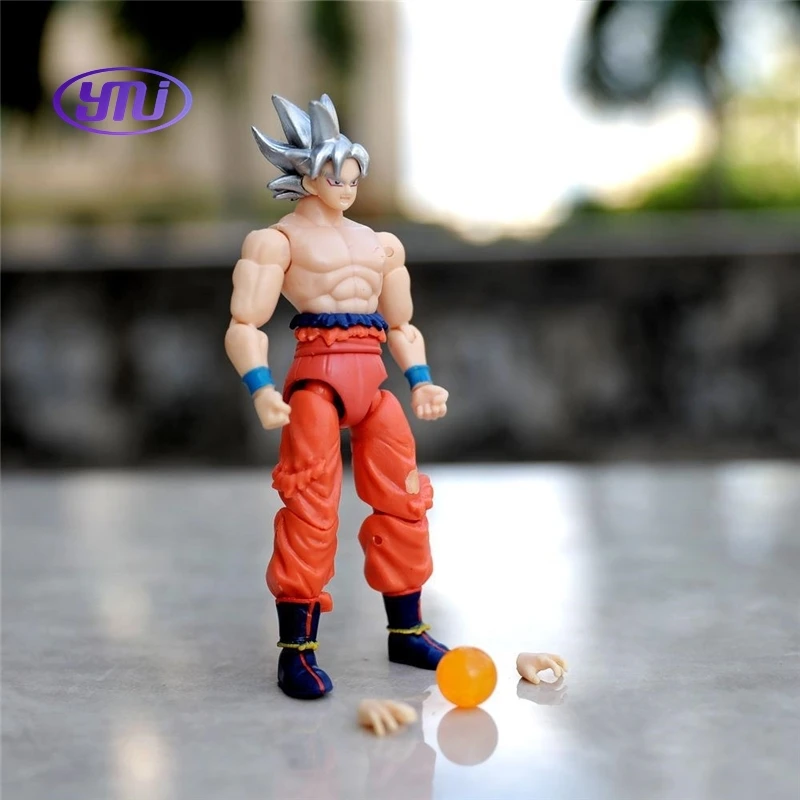 Dragoned Ball Super Saiyan Goku Ultra Instinct Pvc Model Toy Dragonballs Z Gift anime action figures movable For Children