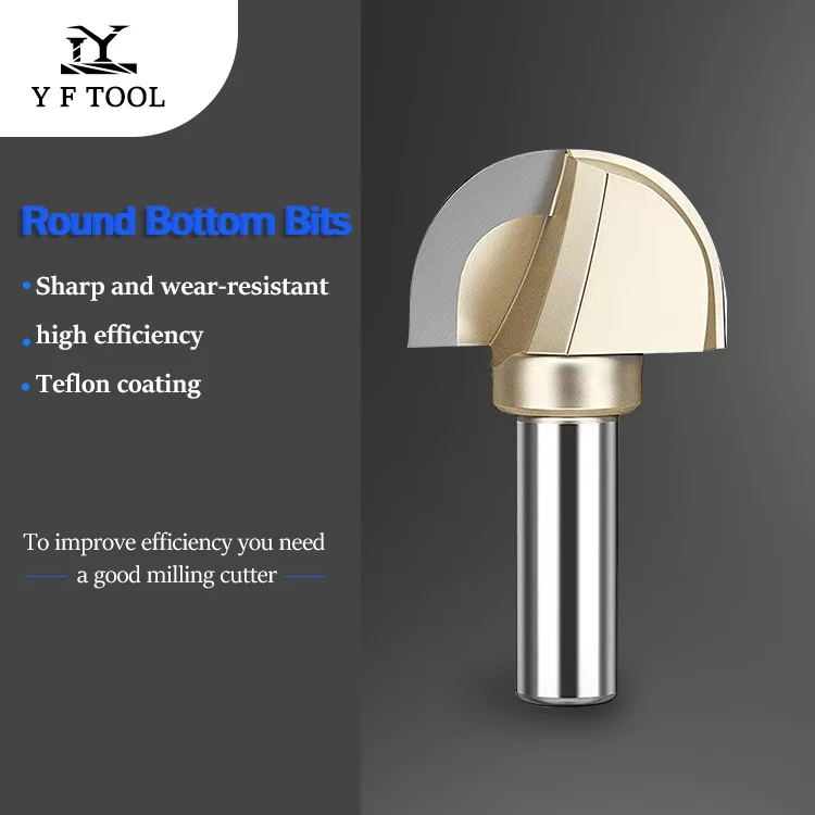 CNC Custom Woodworking Router Bits custom round bottom woodworking bits Tungsten Carbide end mill for wood and acrylic engraving