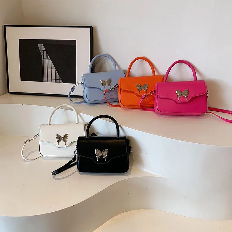 Latest Design Women Fashion Chain Soft Small PU Leather Shoulder Bags For Ladies