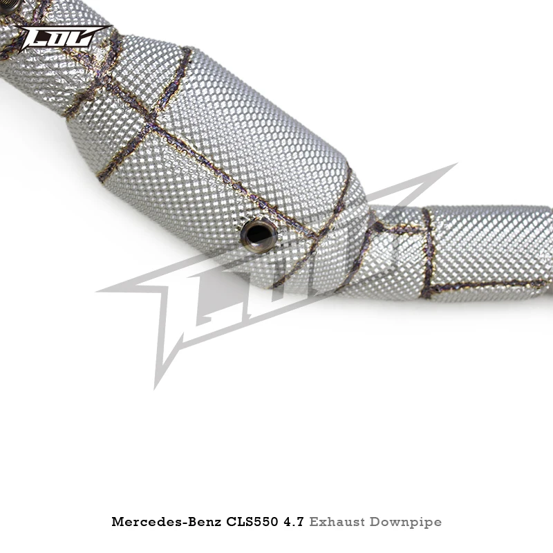 COC With Cat Downpipe 200-300 Cell For Mercedes-Benz CLS550 4.7 2012-2016 SS304 Exhaust Downpipe Exhaust catalytic converter