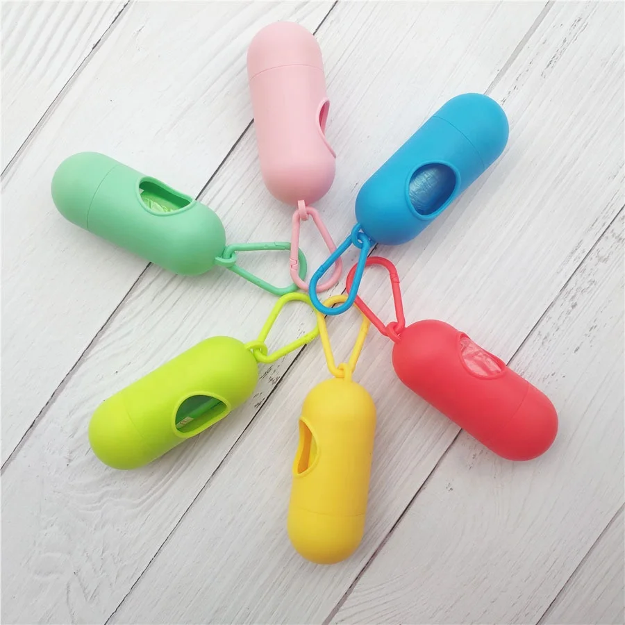 Portable Dog Pet Poop Litter Trash Box Garbage Bag Holder Dog Poop Dispenser Pet Stuff