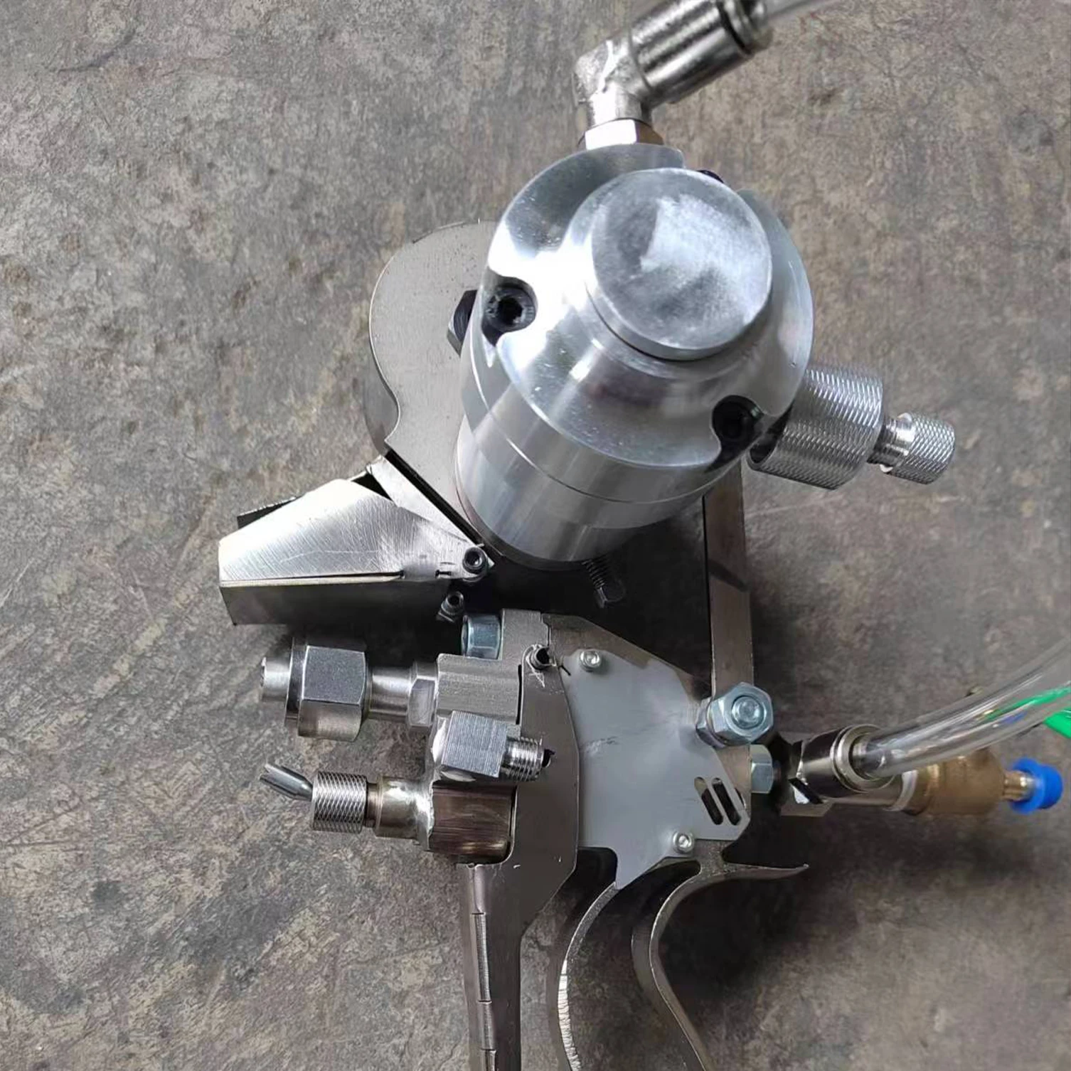 Composite Roving Fiber Glass Chopper Chop Resin Spray Gun System Machine