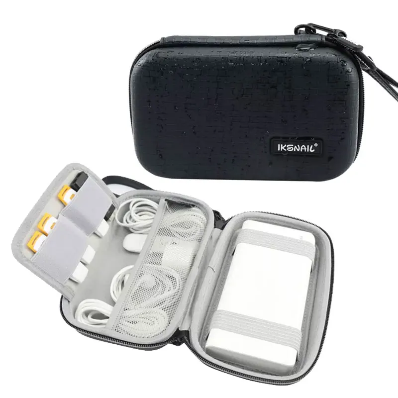 Custom Waterproof Durable Protective EVA Hard Portable Carrying Earphones Case for Power Bank