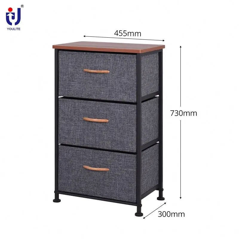 New Metallic Cabinet 5 Chest Of Drawers Shallow