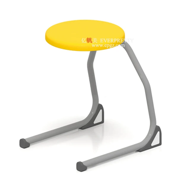 Cheap Academic Lab Furniture C-shaped Plastic Lab Stool