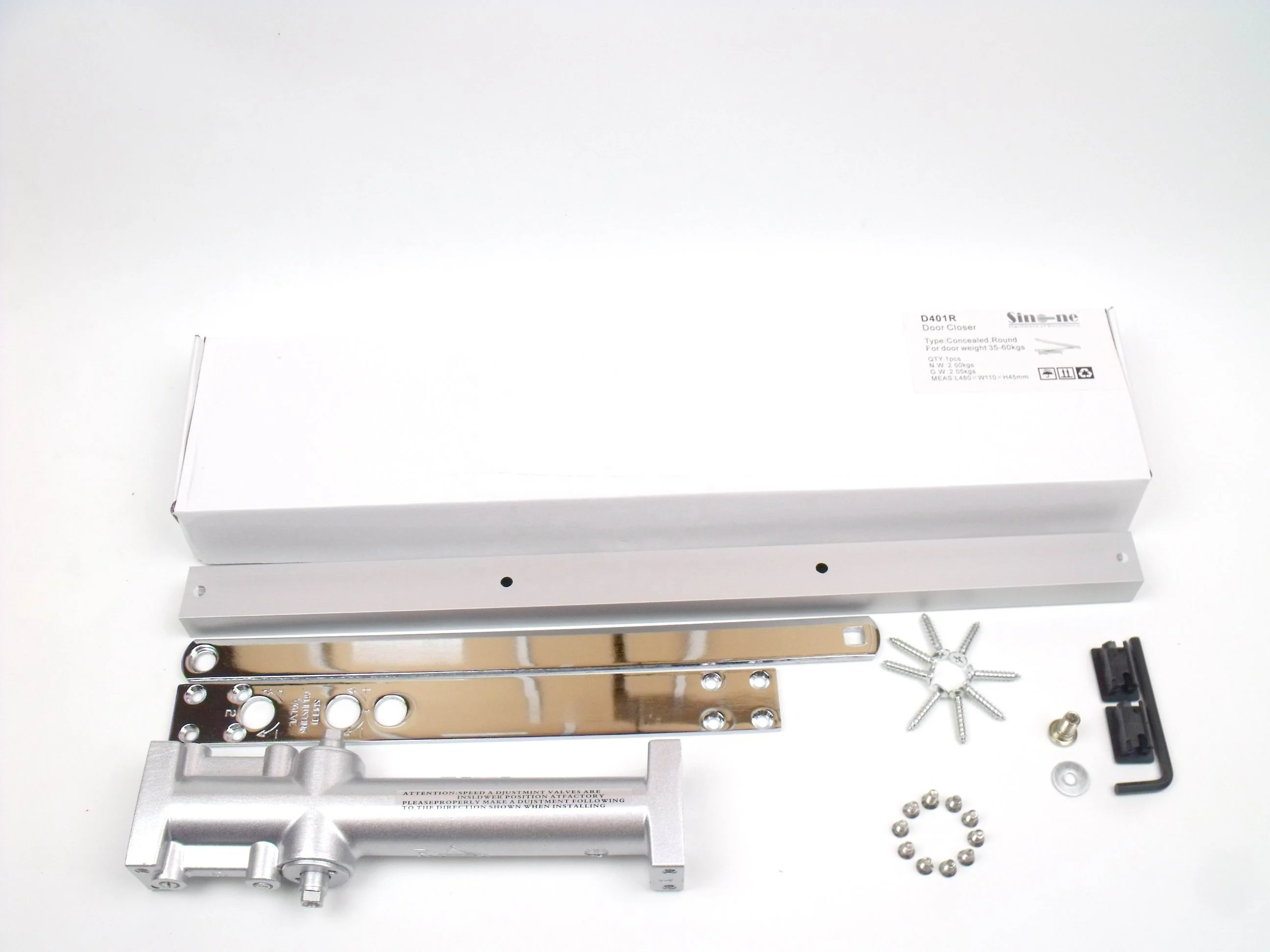 U L door closer With back check function