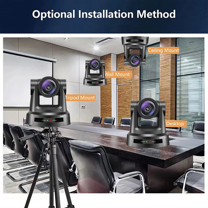 Y30N Professional NDI HX POE 30X SDI+HD MI+LAN Broadcast PTZ Stream Camera use IP Joystick Controller vMix for Church