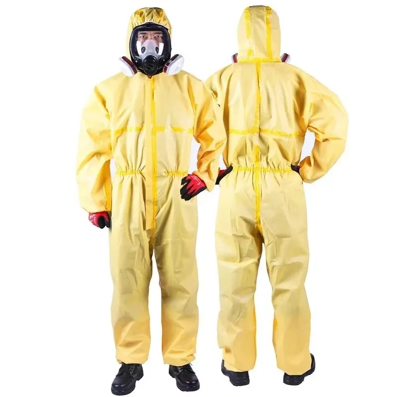 Wholesale prices hazmat-suit coverall workwear waterproof chemical protective suit