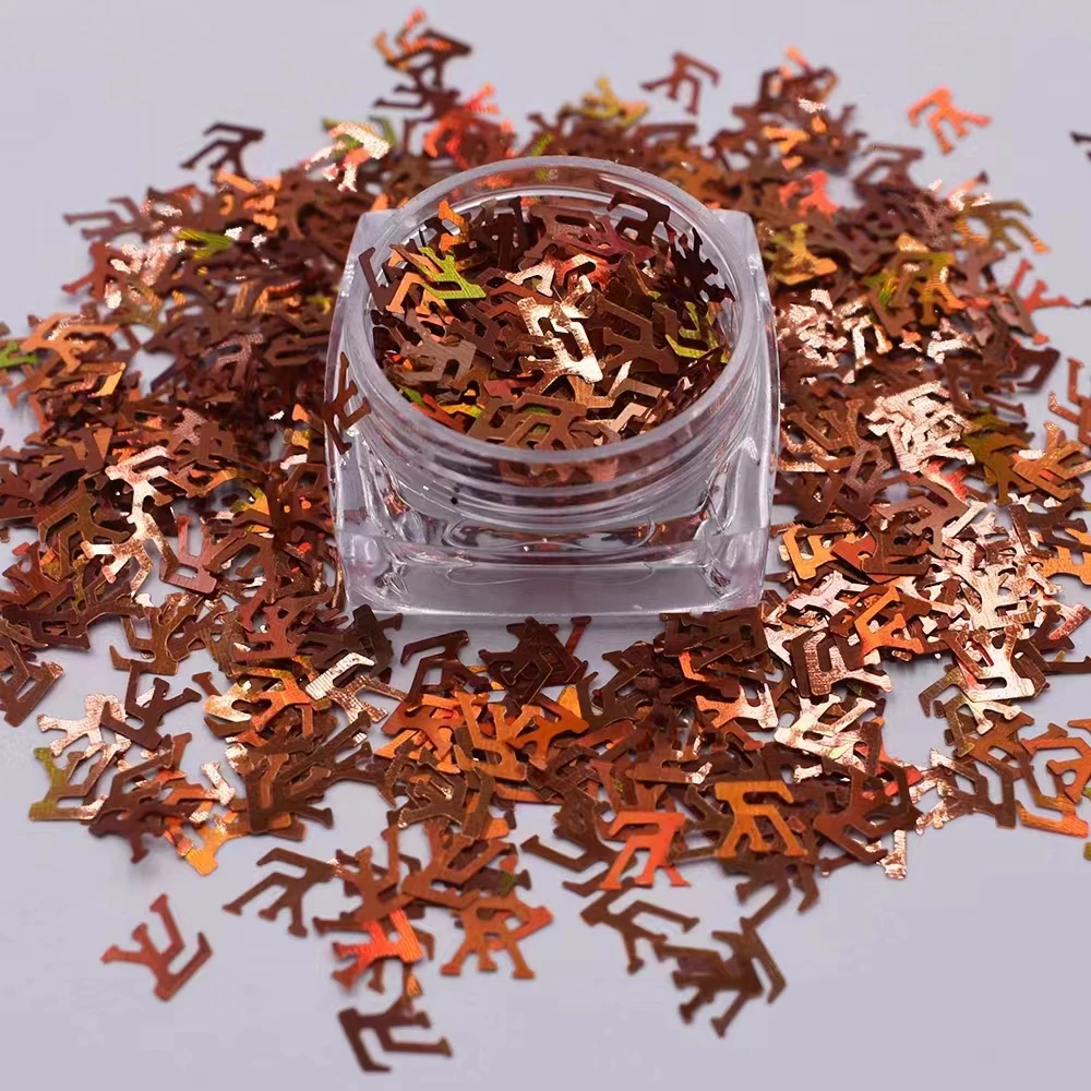 Christmas Shape Glitter Wholesale Loose Mixed Polyester Glitter Bulk