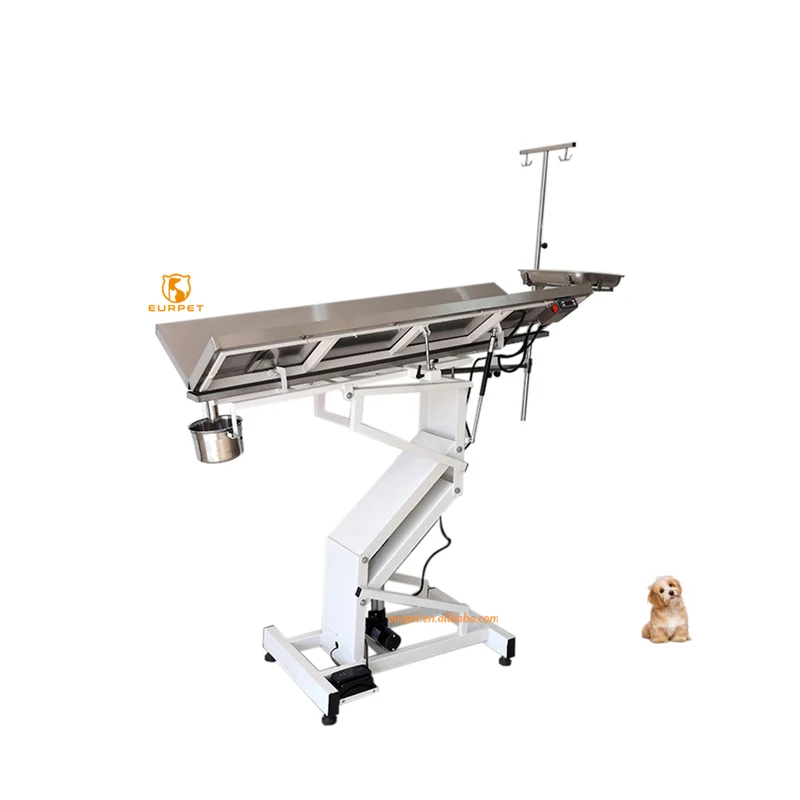 EURPET Stainless Steel Surgical Operation Table Veterinary Equipment Electric Lifting Vet Operation Table