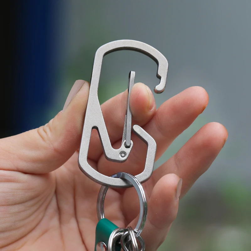 Отдых на природе инструмент рыболовные снасти Quick Release edc Титан карабина