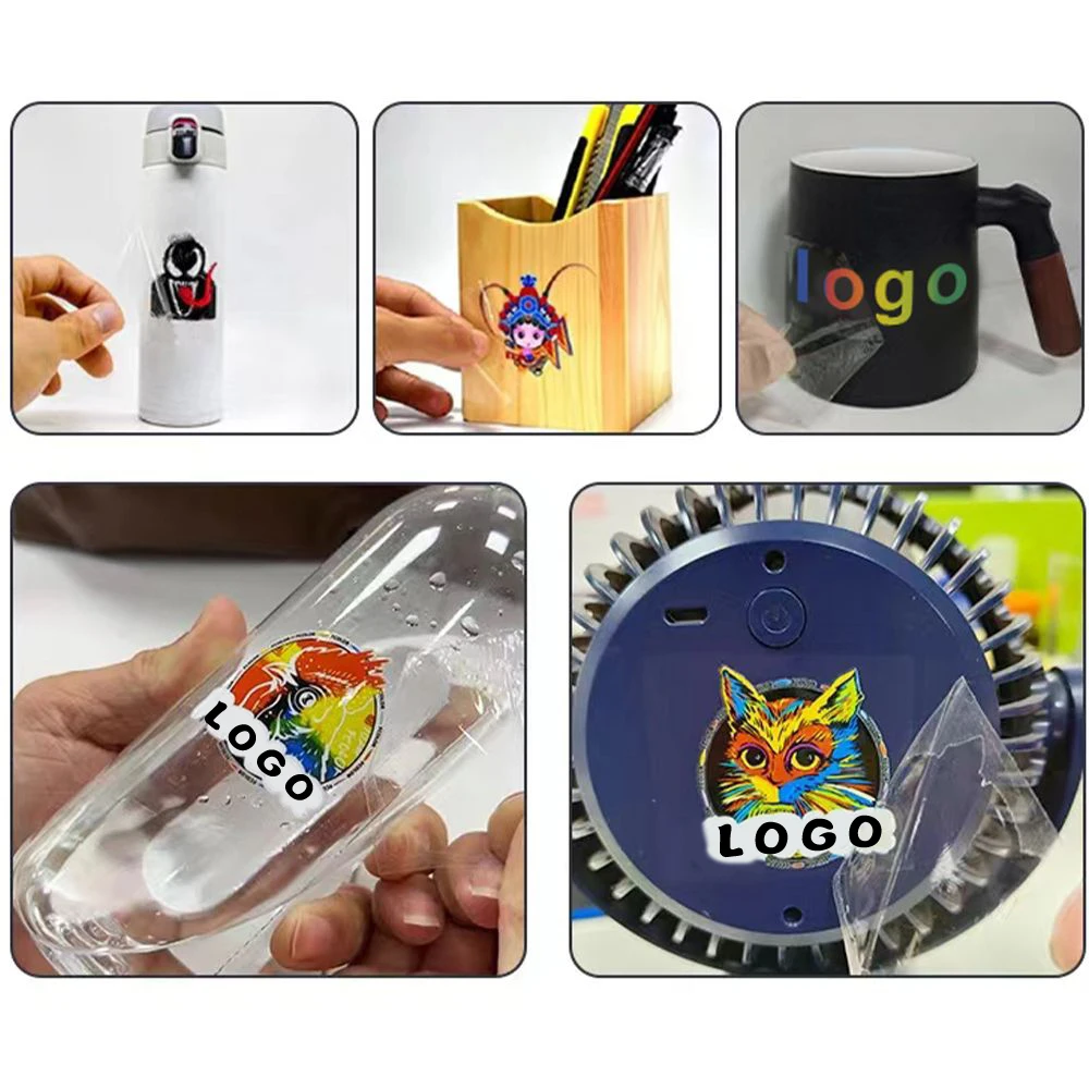 High gloss a3 size ab film 30cm 60cm uv dtf crystal label pet film ab film for uv dtf printing