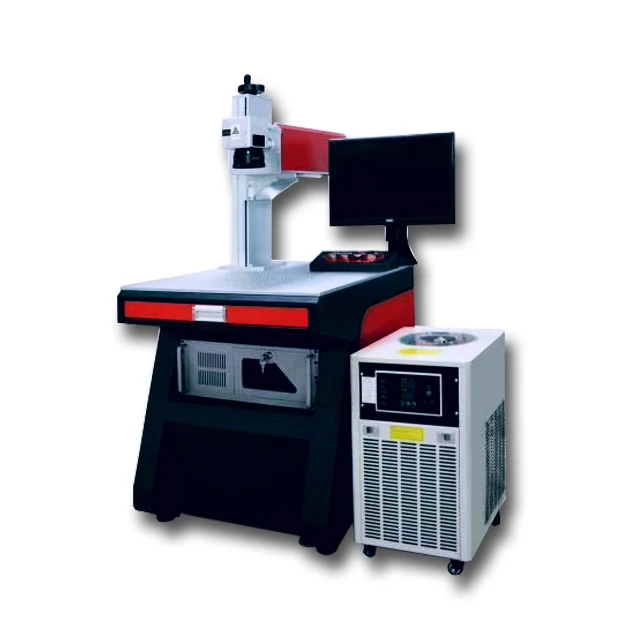 UV precision laser marking machine crystal and glass engrave fiber printer for glastic