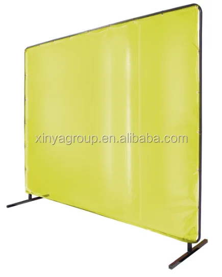 Mobile Separation Flame Resistant Vinyl Welding Curtain Portable Welding Frame Round or Square Tube