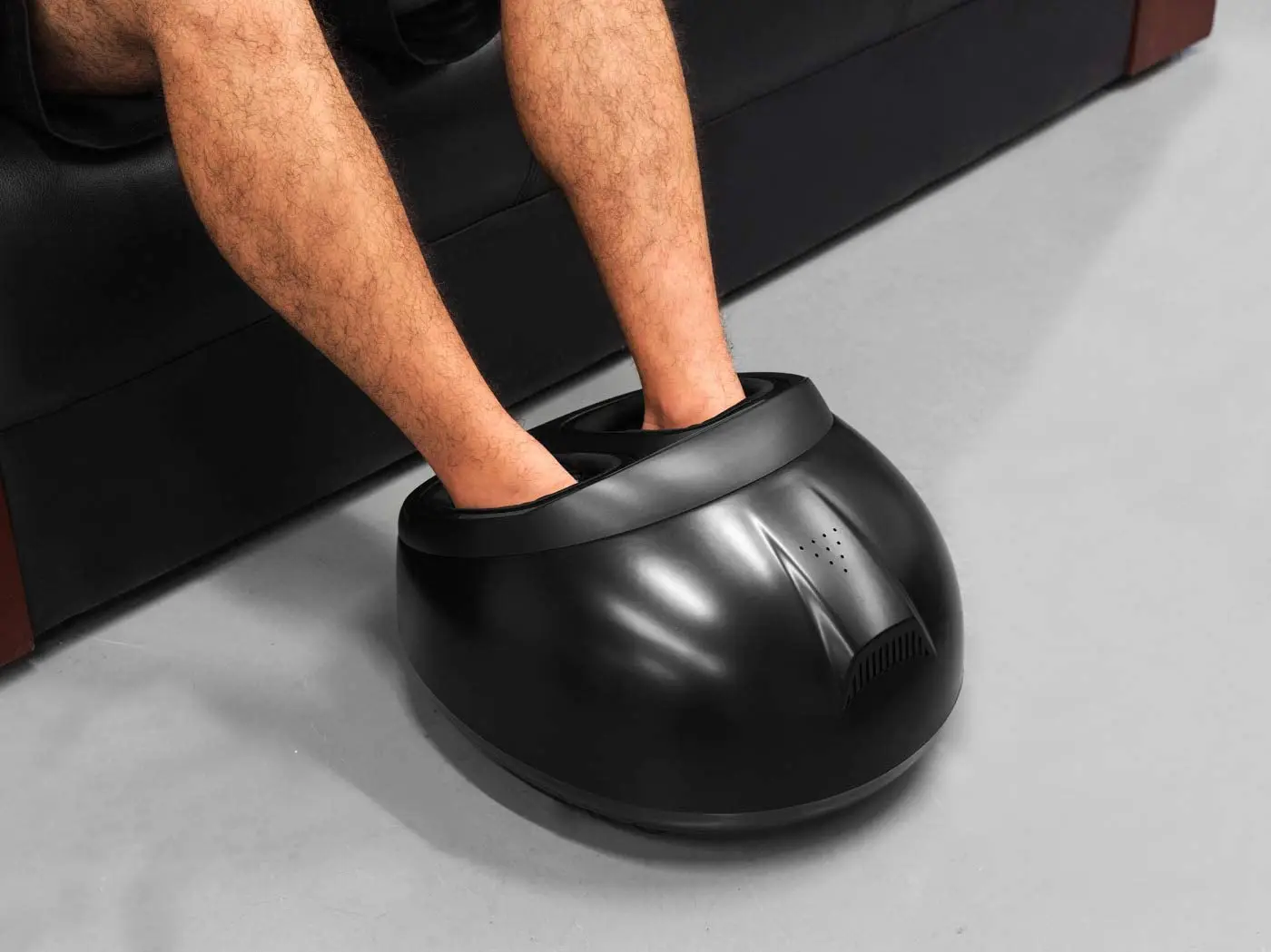 Blood Circulation Foot Massage Machine Shiatsu Deep Shiatsu Foot Massager with Heat Rolling and Air Compression for Home